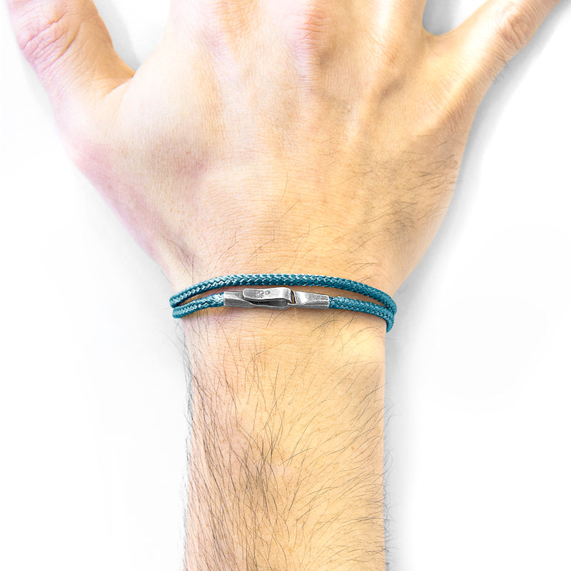 Thumbnail of Ocean Blue Liverpool Silver & Rope Bracelet image