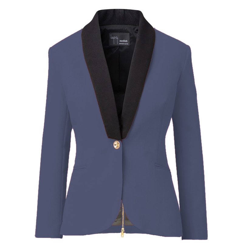 Thumbnail of Women’S Rebellious Stretch Blazer - Ocean Blue image