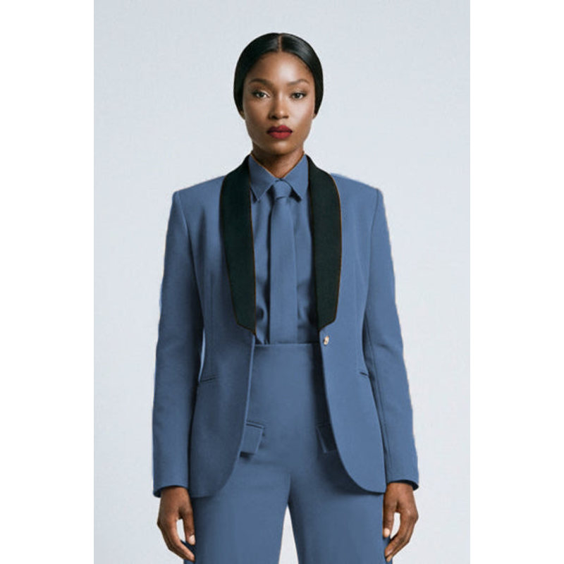 Thumbnail of Women’S Rebellious Stretch Blazer - Ocean Blue image
