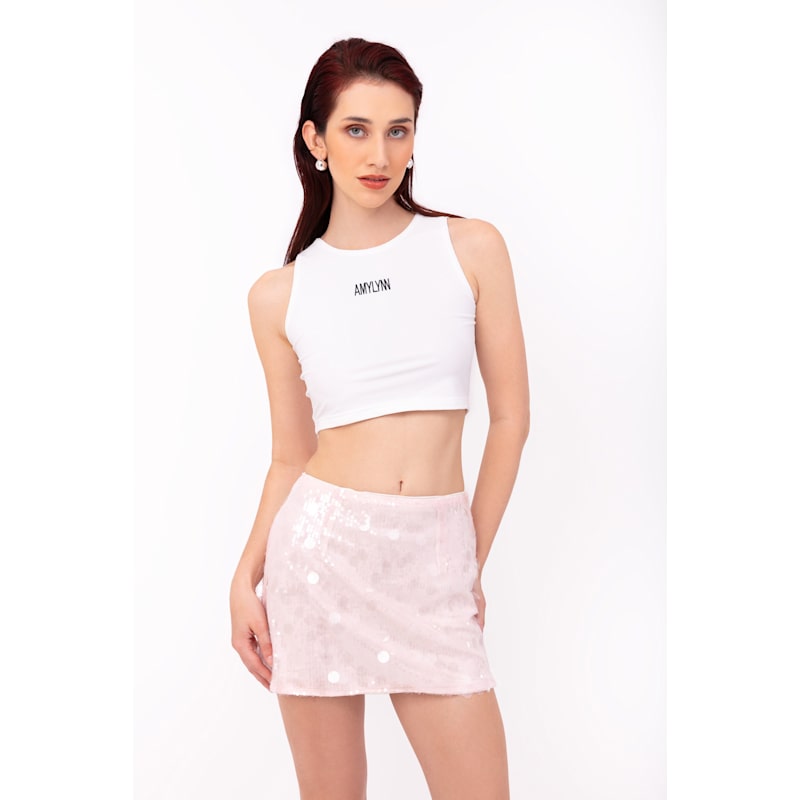 Thumbnail of Oceane Ice Pink Disc Mini Skirt image