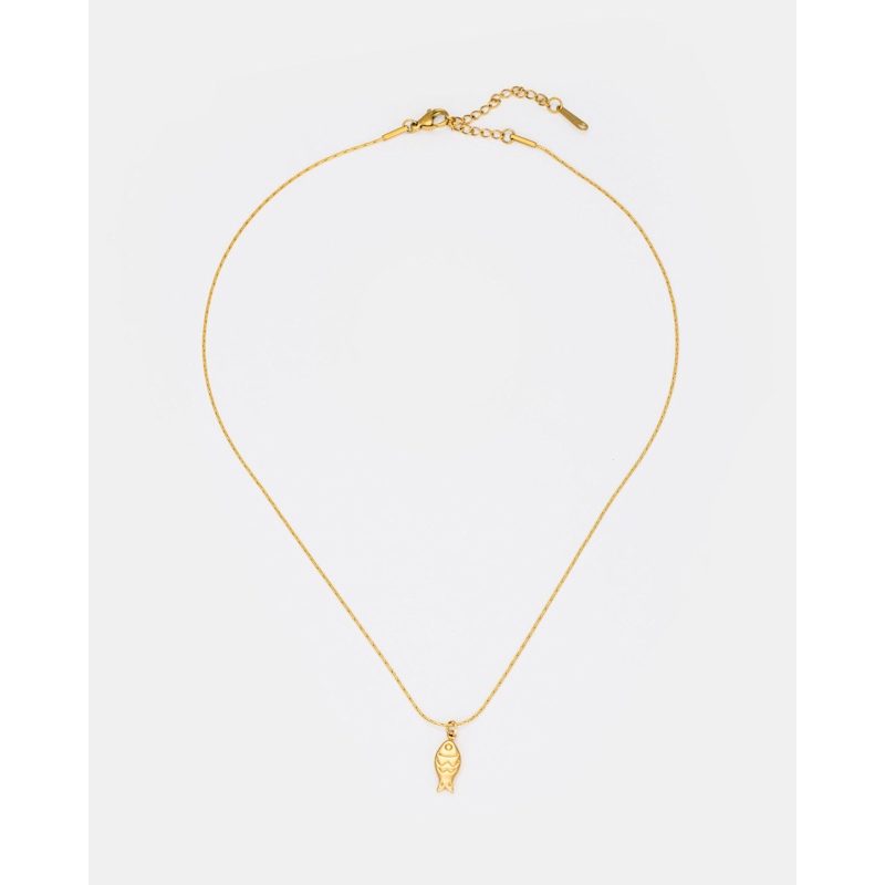 Thumbnail of Oceanic Fish Necklace In Gold image