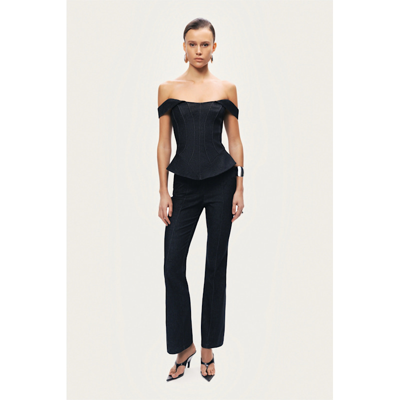 Off-Shoulder Sculpted Bustier | NOCTURNE | Wolf & Badger