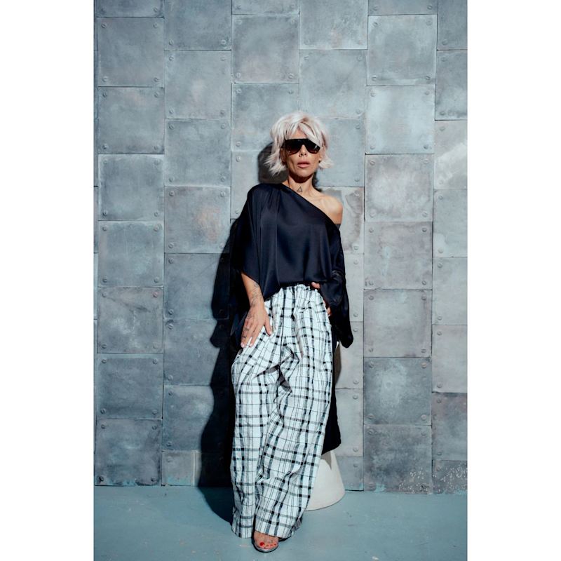 Thumbnail of Off-The-Shoulder Maxi Tunic In Black One Size image