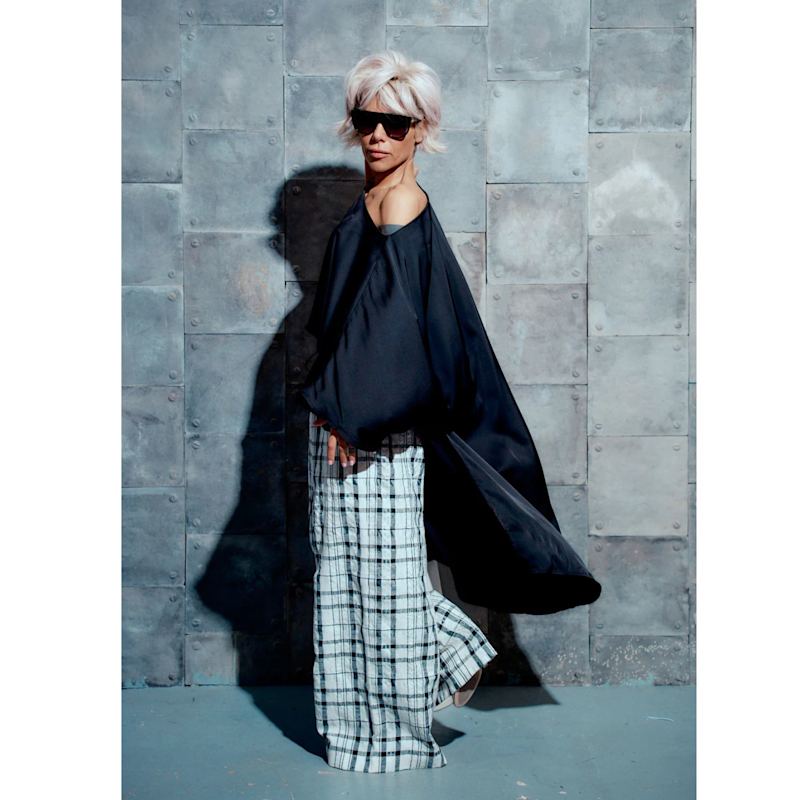Thumbnail of Off-The-Shoulder Maxi Tunic In Black One Size image