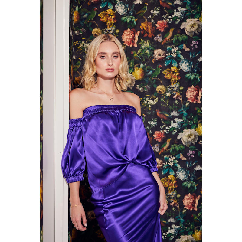 Thumbnail of Off The Shoulder Top In Purple image