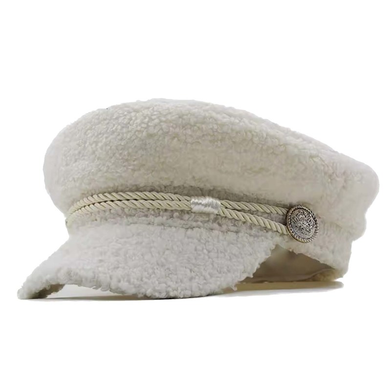 Thumbnail of Off-White Boucle Baker Boy Hat image