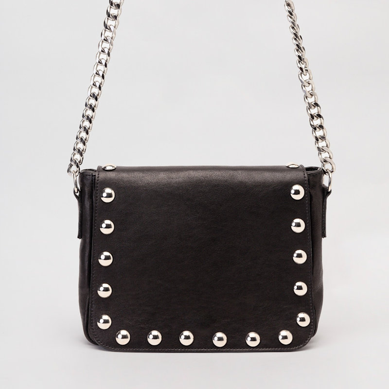 Thumbnail of Off White Leather Studded Crossbody Bag image