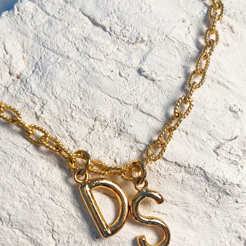 Thumbnail of Monogramed Link Necklace image