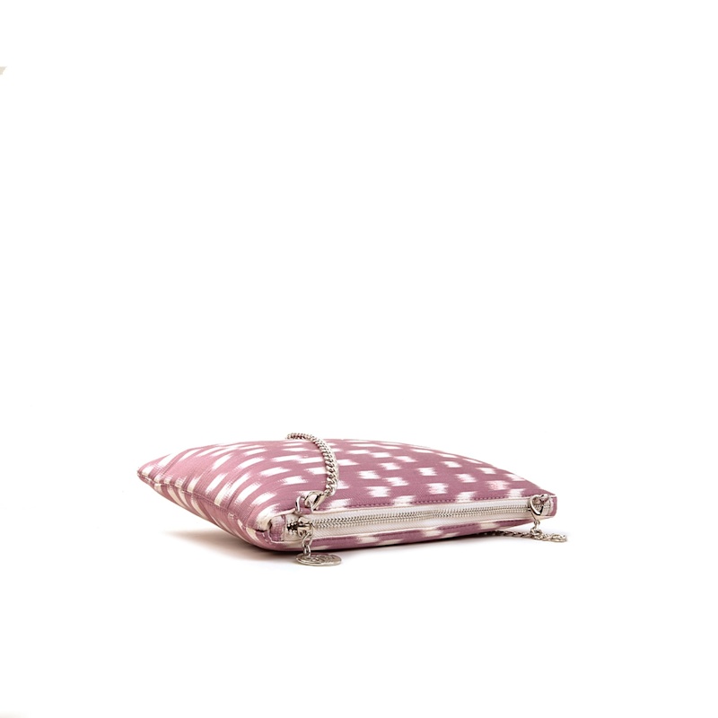 Thumbnail of Aquila Ikat Clutch Bag In Mauve image
