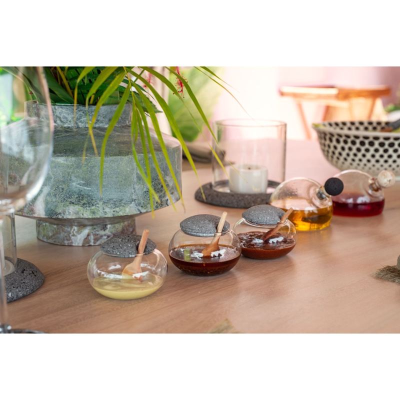 Thumbnail of Galapagos Oil Dispensers With Marble & Lava Stone Lid image
