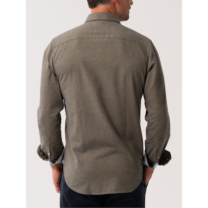 Thumbnail of Olive Cotton-Cashmere Shirt image