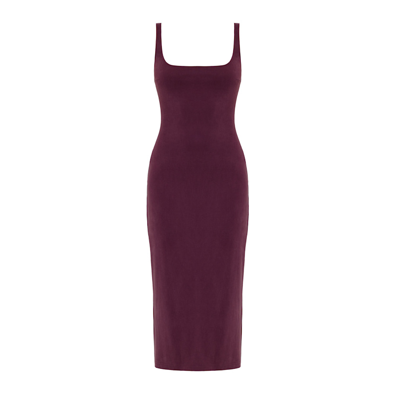 Thumbnail of Olivia Grape Purple Midi Bodycon Dress image