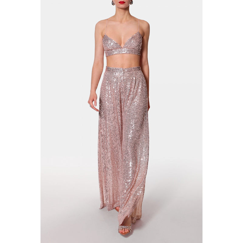 Thumbnail of Asha Dusty Sparkle Sequined Bralette Top image