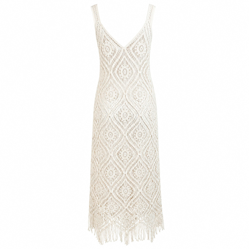 Thumbnail of Ona Crochet Dress- White image