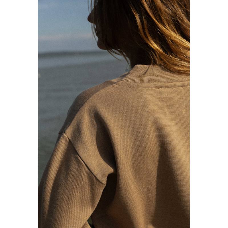 Thumbnail of Onda 100% Merino Bomber Jacket Beige image