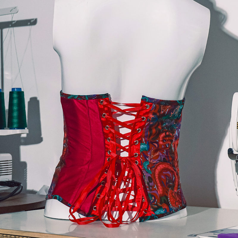 Thumbnail of One Of A Kind Crimson Fantasy Corset image