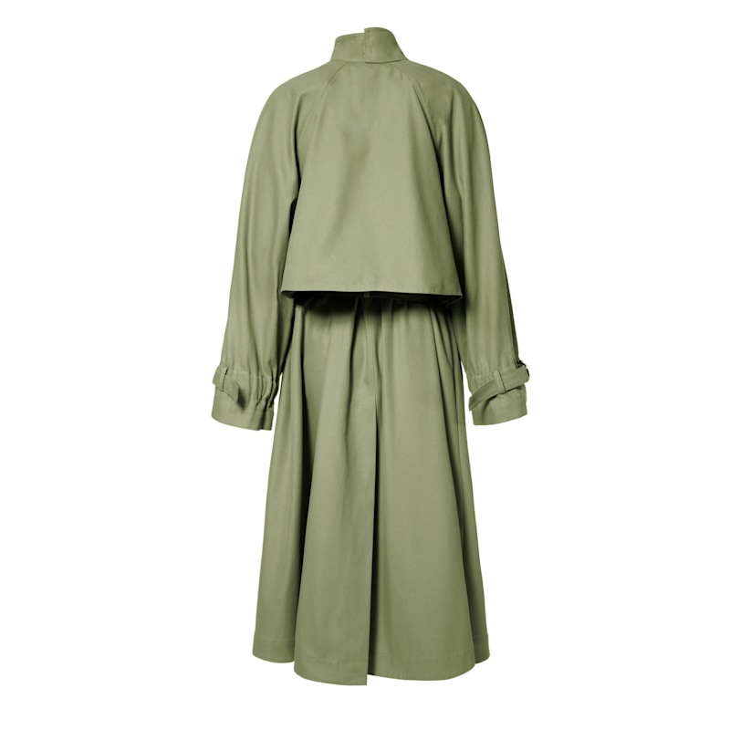 Thumbnail of Rosemary Sage Green Trench Coat image