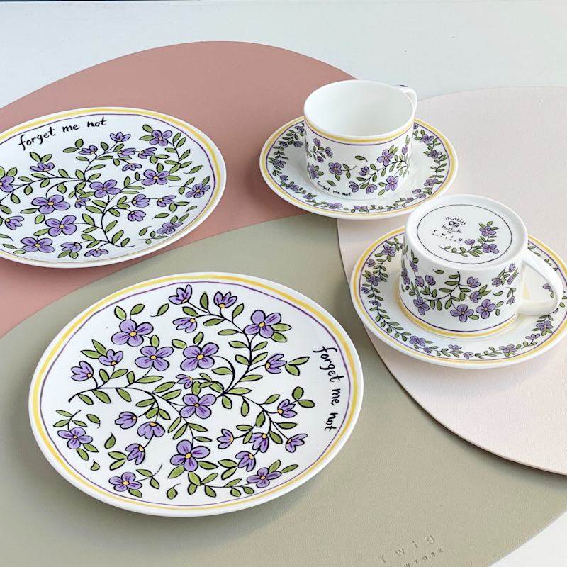 Thumbnail of Deco Placemats, Set Of Two - Blush Pink image