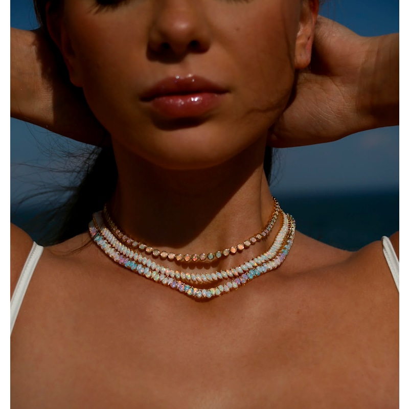 Opal Dancing Dreams Tennis Necklace | La Kaiser | Wolf & Badger