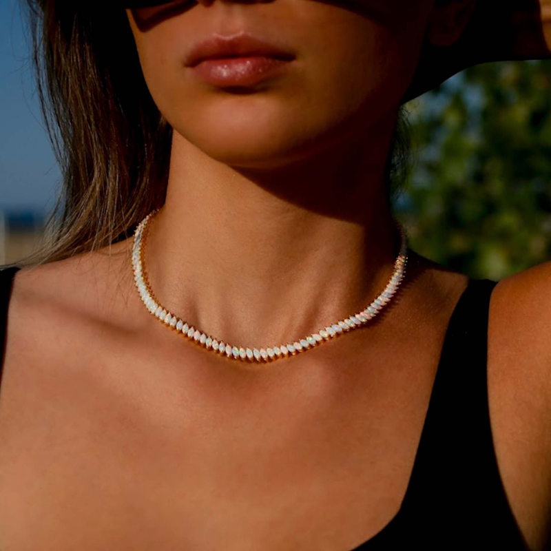 Thumbnail of Opal Fiare Tennis Necklace image
