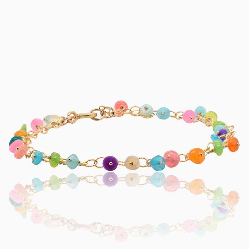 Thumbnail of Opal Gold Charm Bracelet image