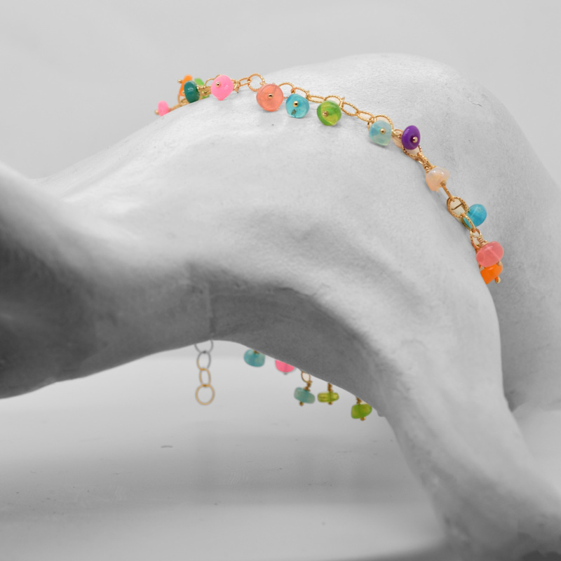 Thumbnail of Opal Gold Charm Bracelet image
