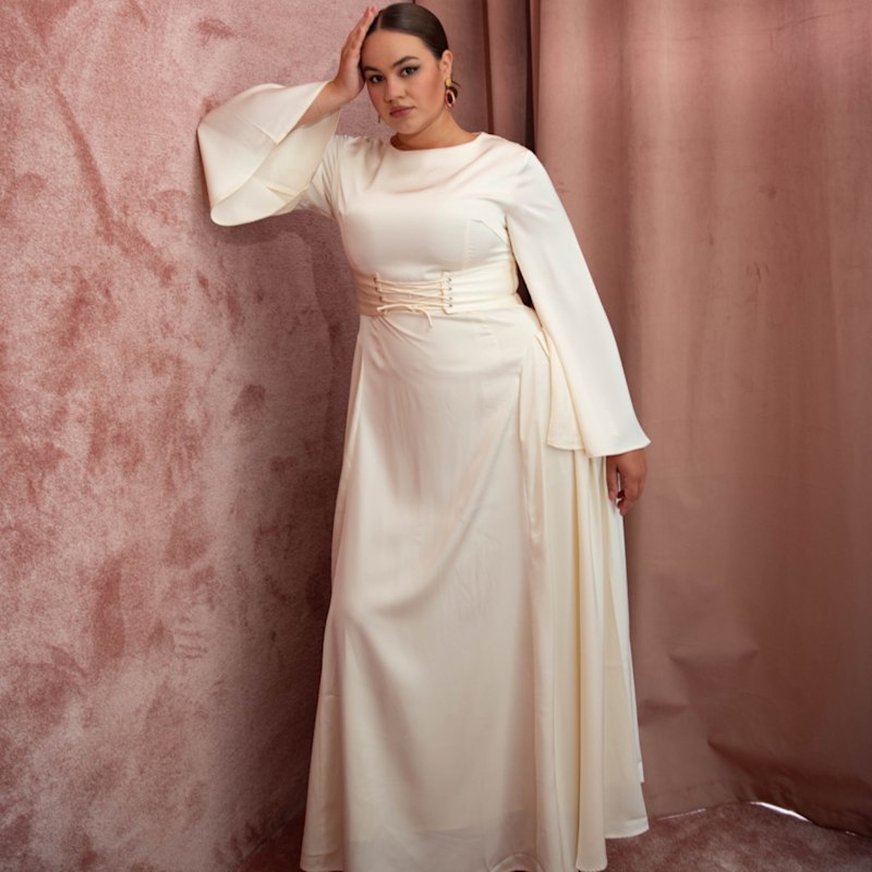 chinese dress ladies Tailored Daddy Corset Maxi Dress – Dé Rococo