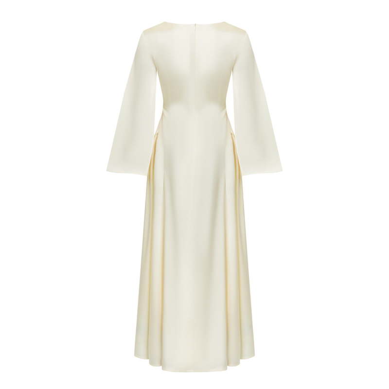 white christmas dresses Bridal Ivory Corset Maxi Honey Maxi Dress main image 1