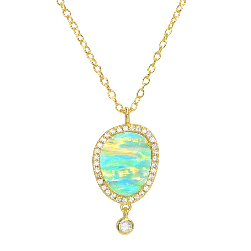 Thumbnail of Opal Johari Necklace With Stripes image