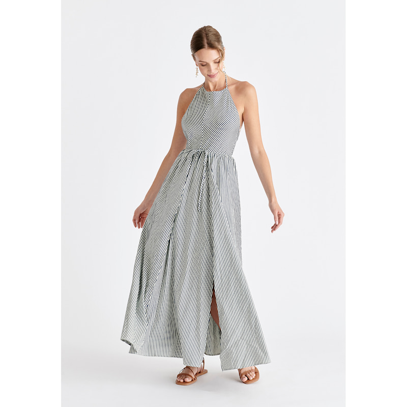 Elai Open Back Maxi Dress - Navy