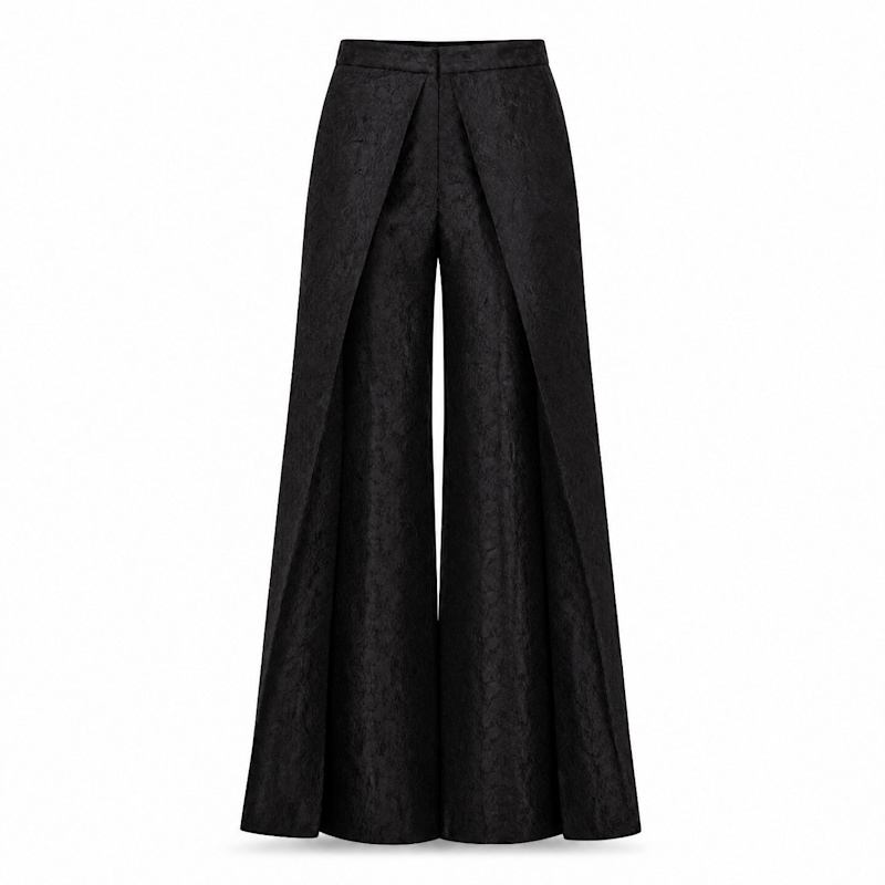 Thumbnail of Ophelia Black Wide Leg Palazzo Trouser image