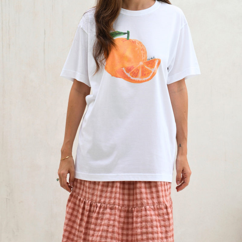 Thumbnail of Orange Supima Cotton T-Shirt image