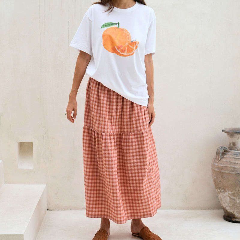 Thumbnail of Orange Supima Cotton T-Shirt image