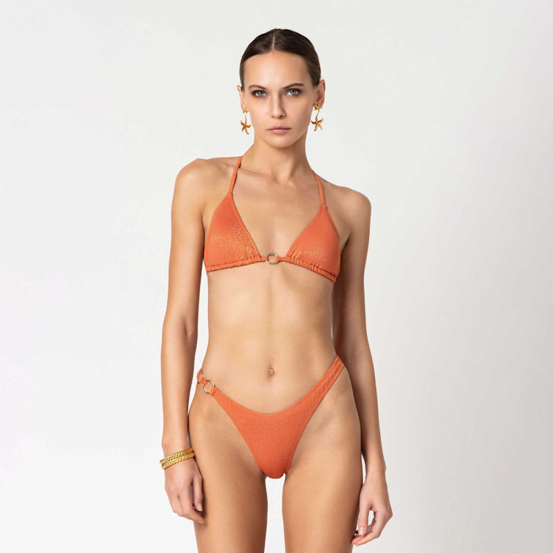 Thumbnail of Orange Triangle Bikini Set image