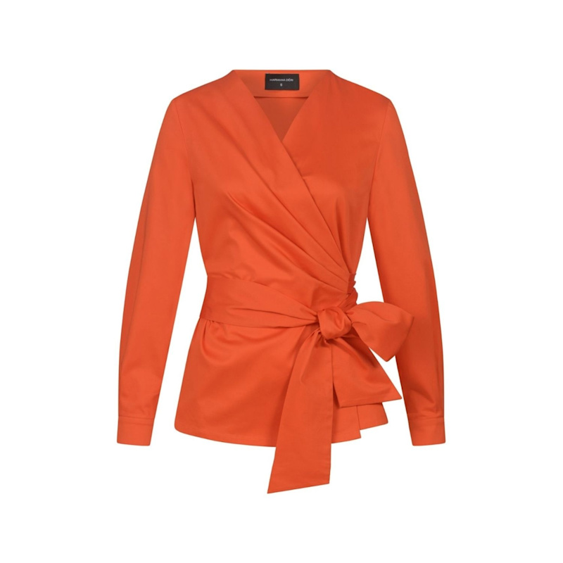 Thumbnail of Orange Wrap Blouse image