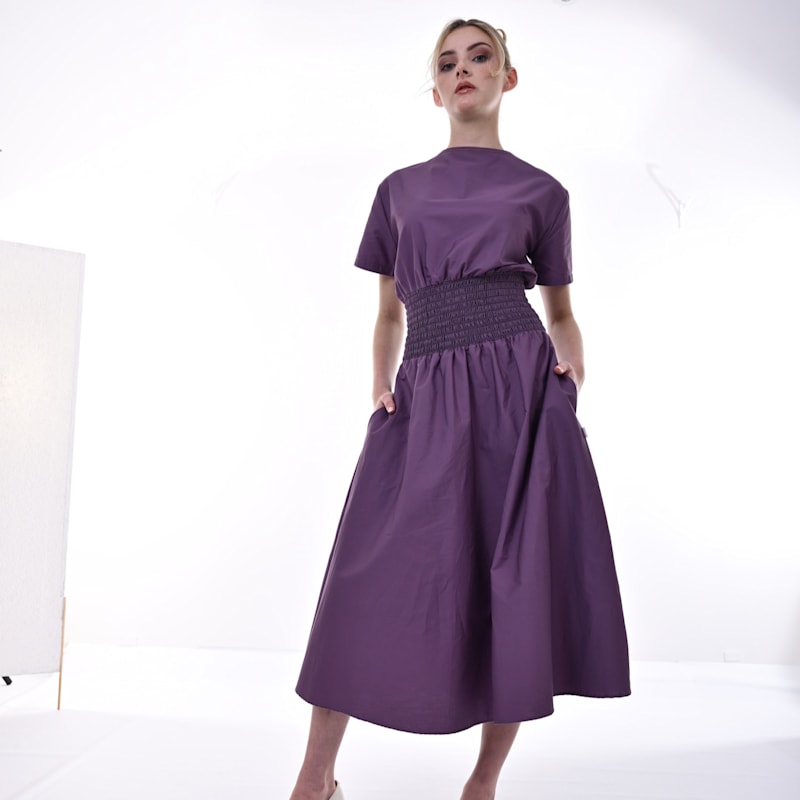 Thumbnail of Orchis Dress In Pale Grape image