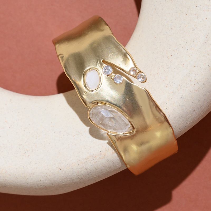 Thumbnail of Organic Celestial Bangle Statement Cuff Bracelet image