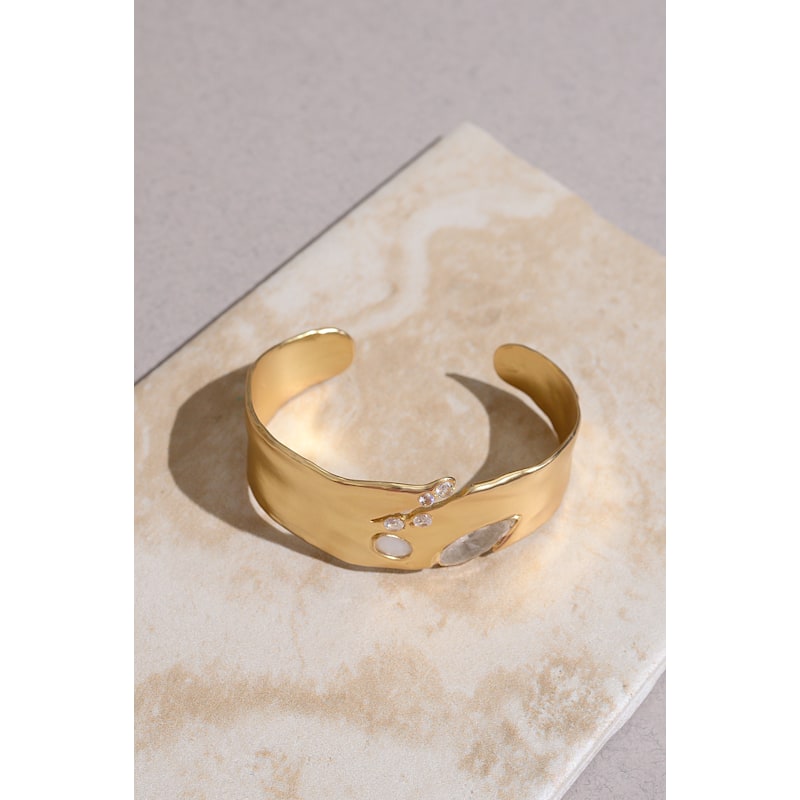 Thumbnail of Organic Celestial Bangle Statement Cuff Bracelet image