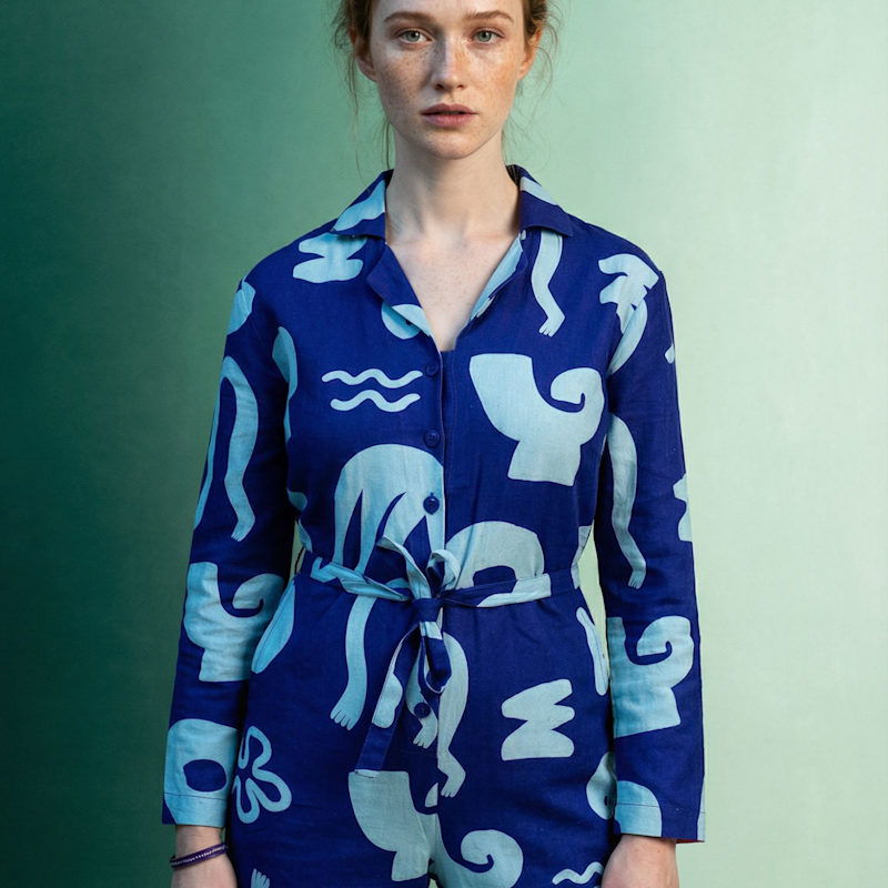 Thumbnail of Organic Cotton & Linen Jumpsuit In Things image