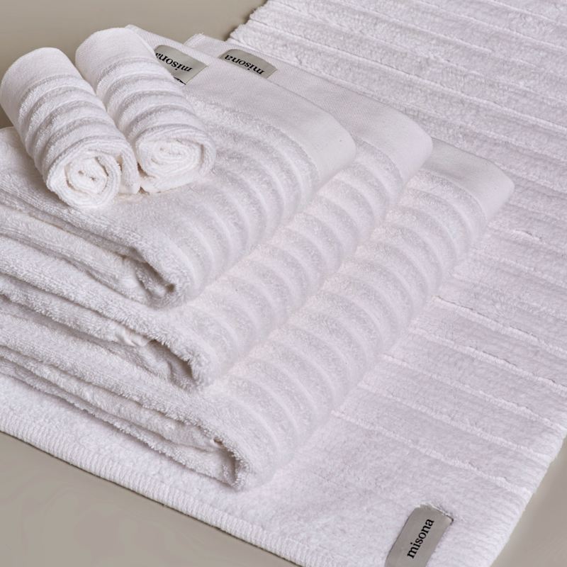 Thumbnail of Ribbed Organic Cotton Towel Set - White image