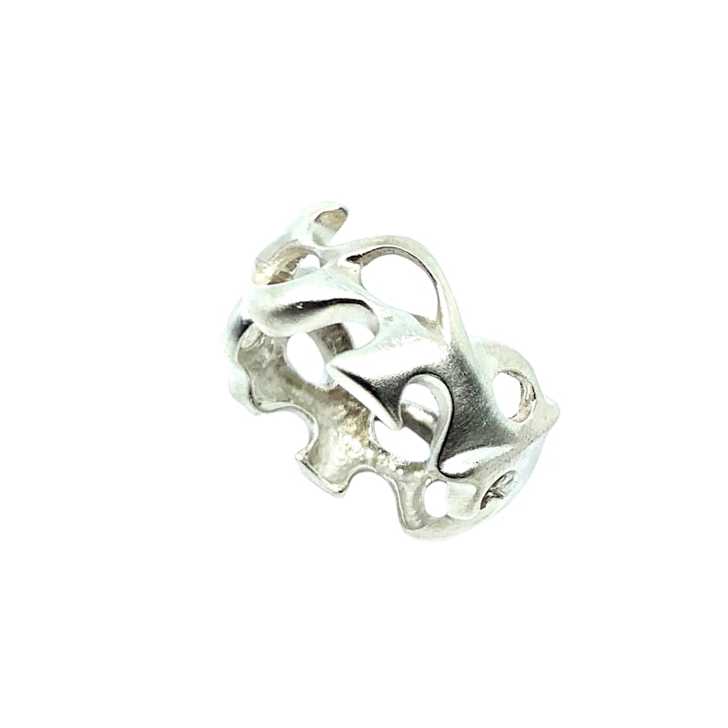 Thumbnail of Organic Ring For Men - Sterling Silver, Satin Finish image