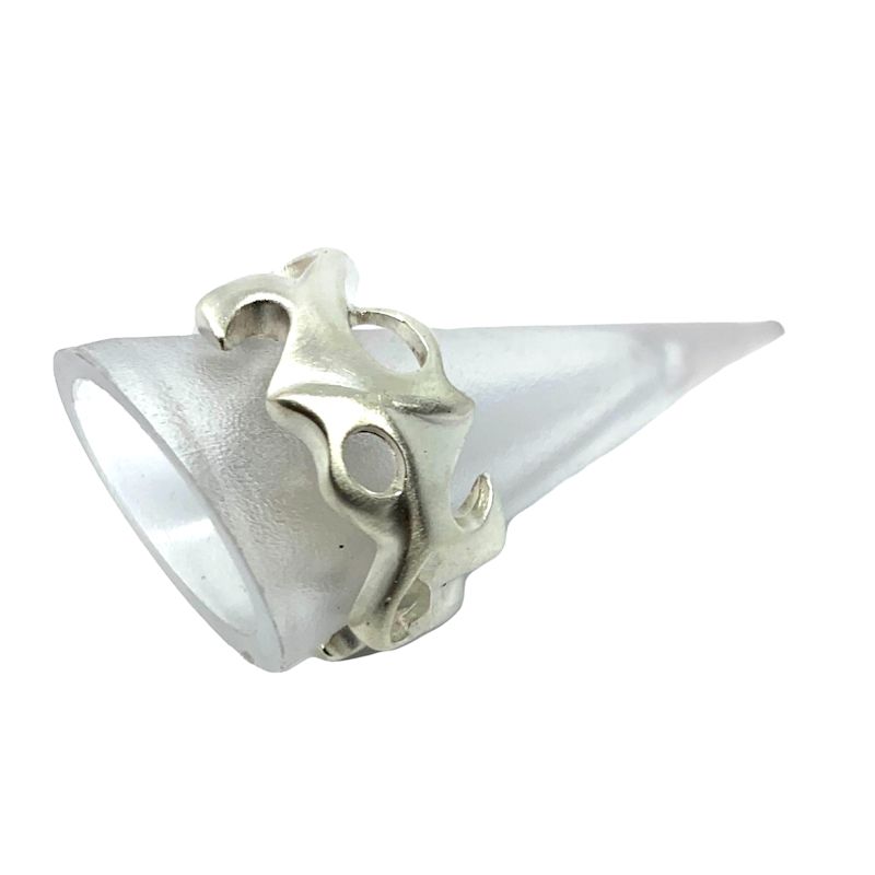 Thumbnail of Organic Ring For Men - Sterling Silver, Satin Finish image