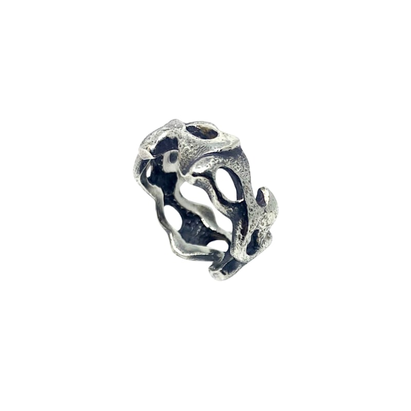 Thumbnail of Organic Ring For Women | Sterling Silver, Sculptural Design image