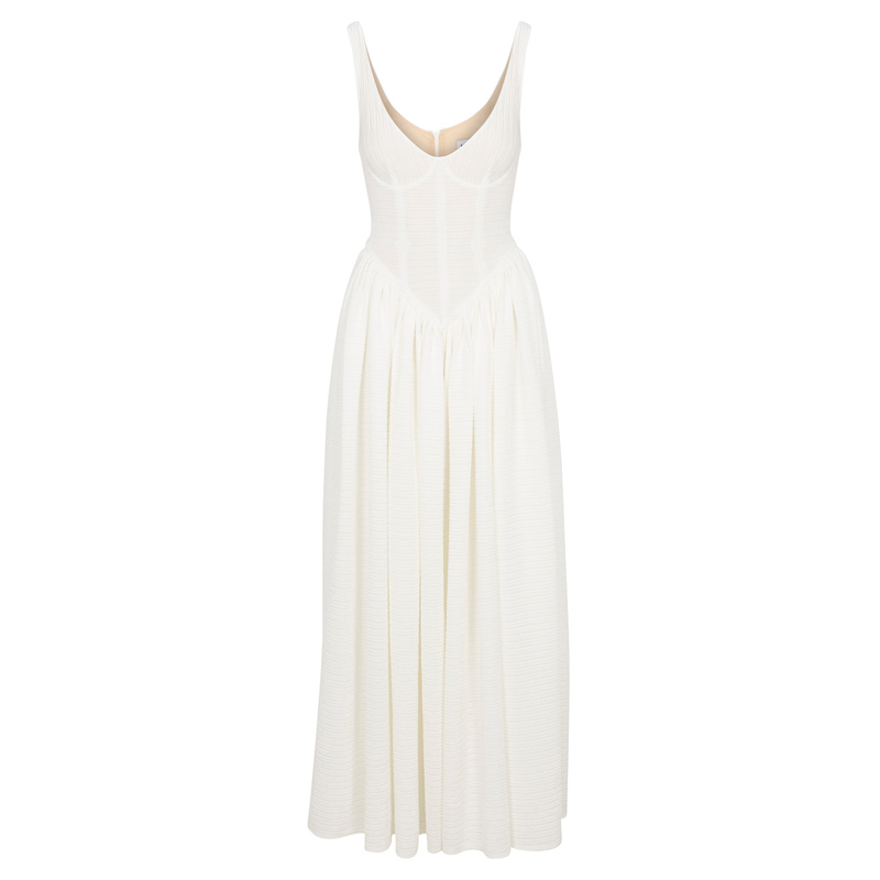 Isadora Long Dress - White | Delfi Collective | Wolf & Badger