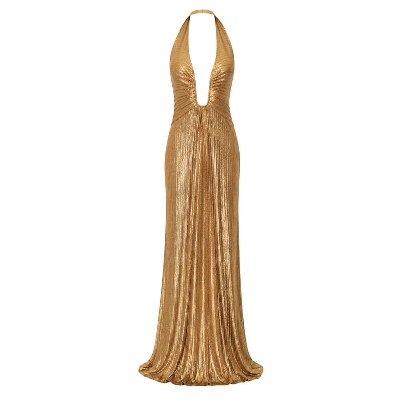 delfi gold dress Oriel by Collective wk44
