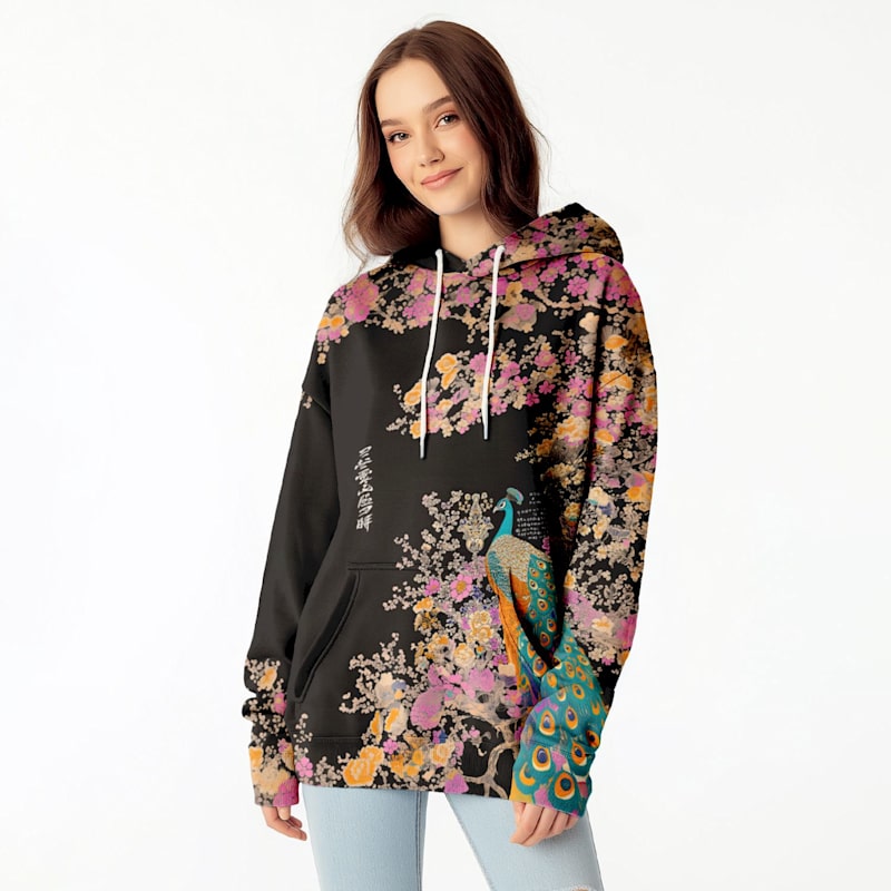 Thumbnail of Ornate Avian Oversize Hoodie image