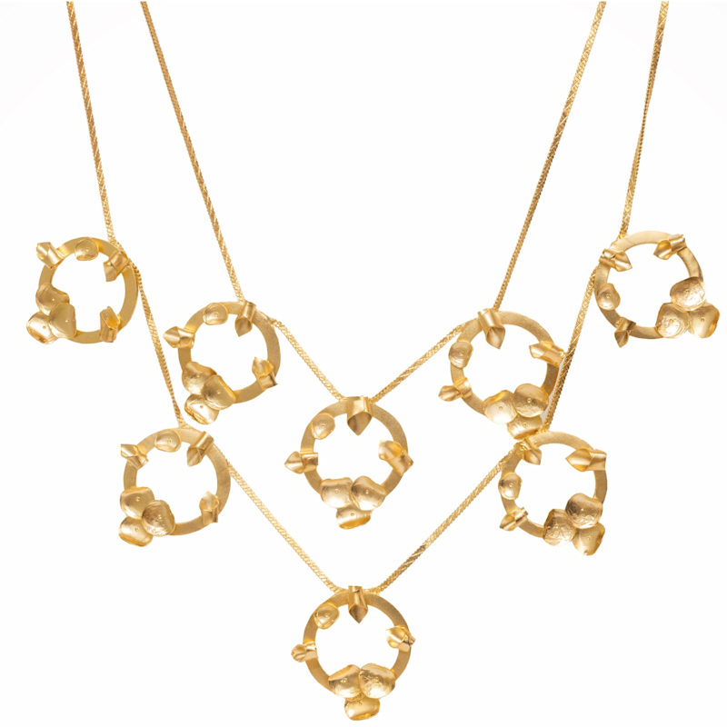 Thumbnail of Oro Gold Plated Layered Necklace image