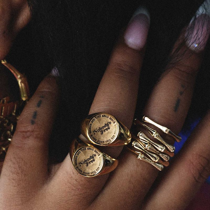 Thumbnail of Oshun Ring Set In Gold image
