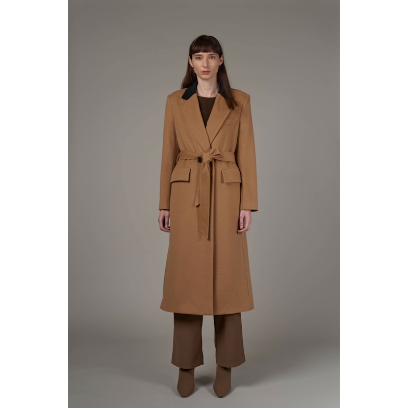 Thumbnail of Oslo Tailored Coat - Camel & Black image