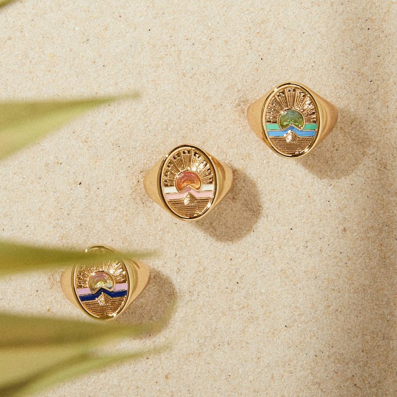 Thumbnail of Tequila Sunrise Signet Ring- Sun image